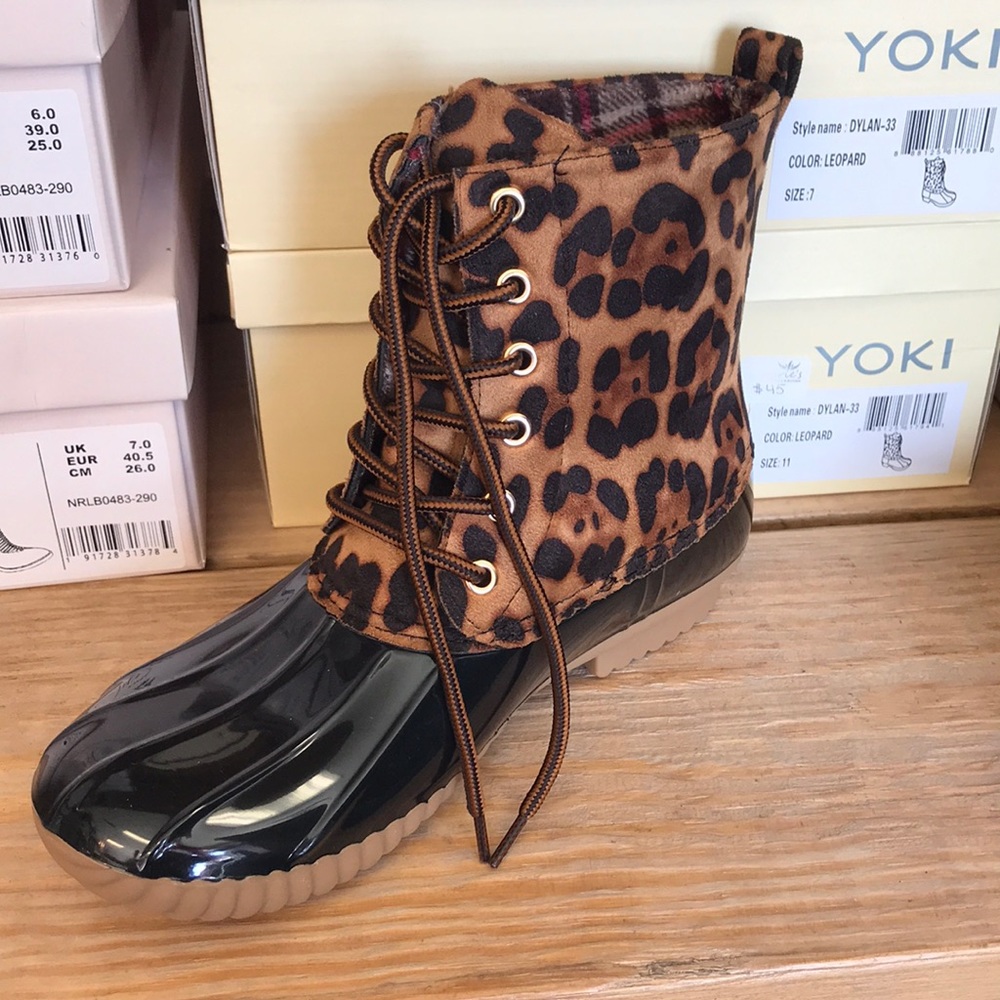 Cheetah Duck Boots